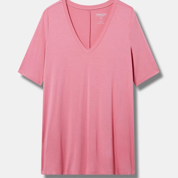 Torrid Super Soft V-Neck Tunic Tee size 5X EUC - Picture 1 of 3